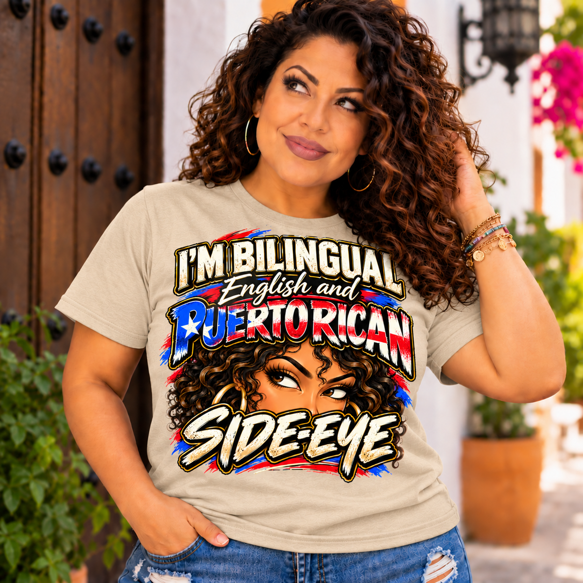 Puerto Rican Side-Sye Tee