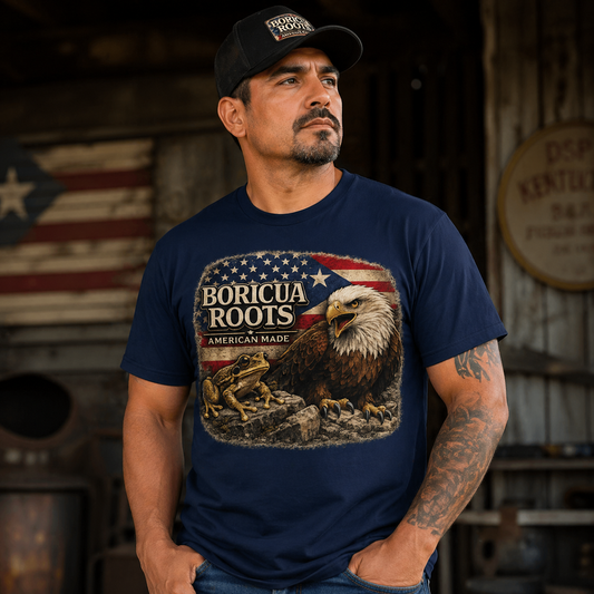 Boricua Roots. America Made Tee