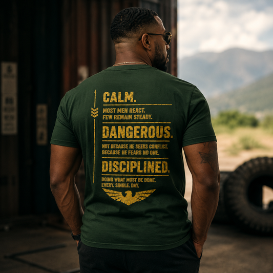 Calm. Dangerous. Disciplined Tee