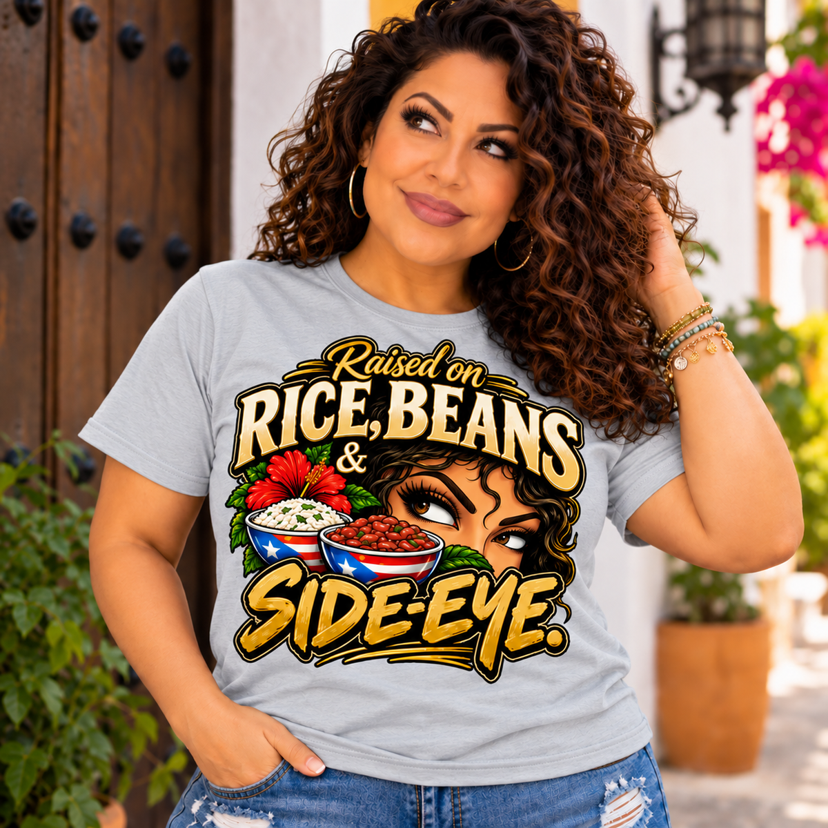 Raised on Side- Eye Tee