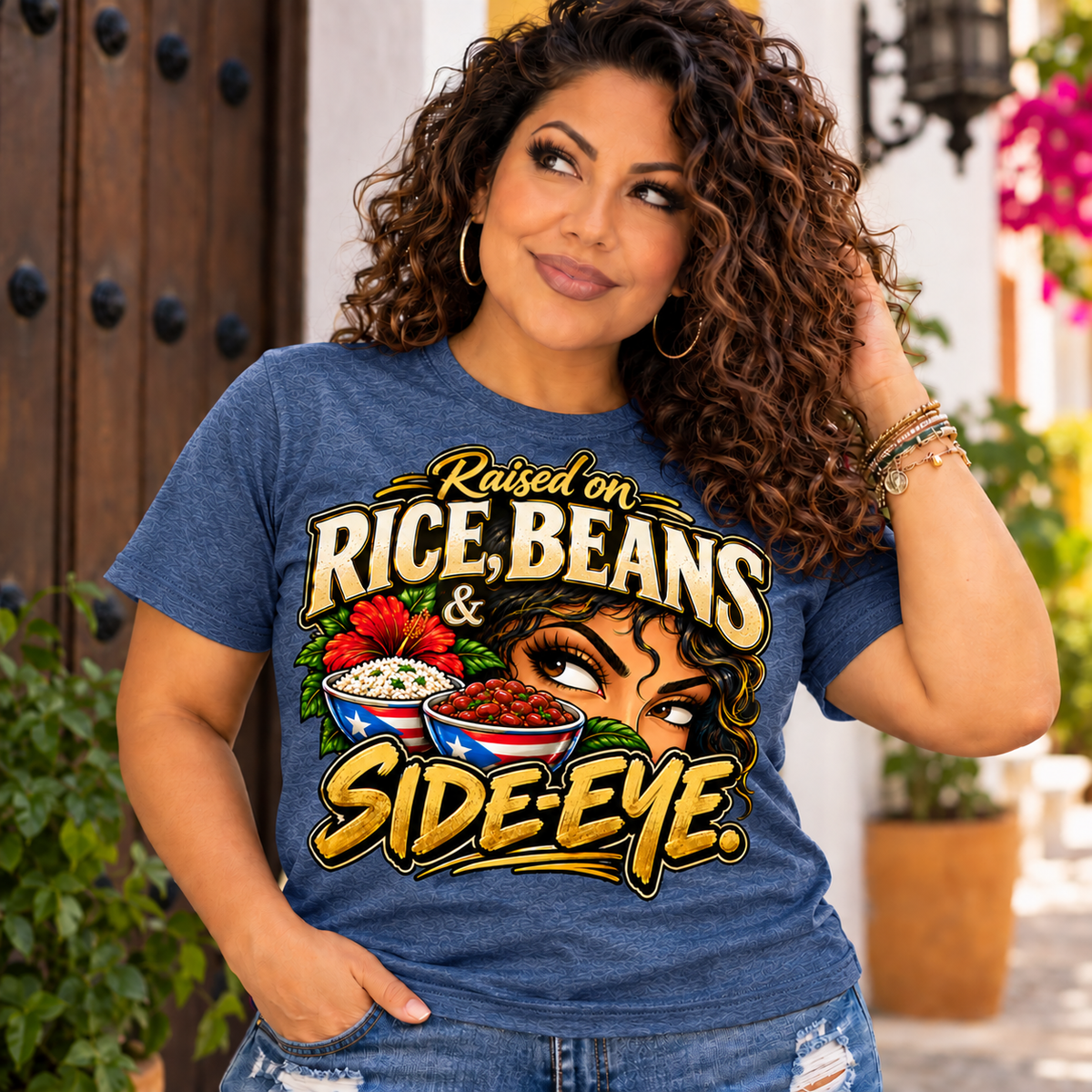 Raised on Side- Eye Tee
