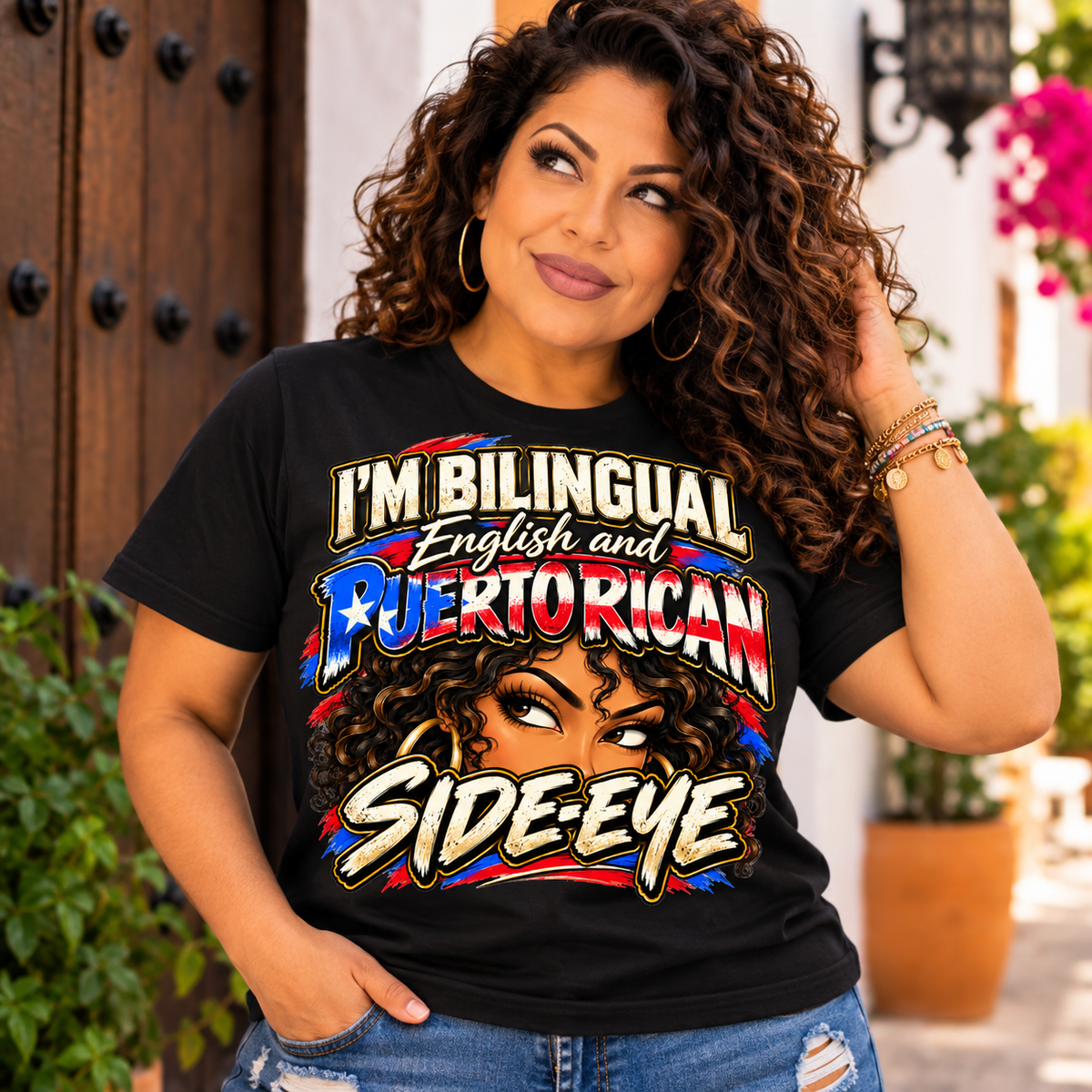 Puerto Rican Side-Sye Tee