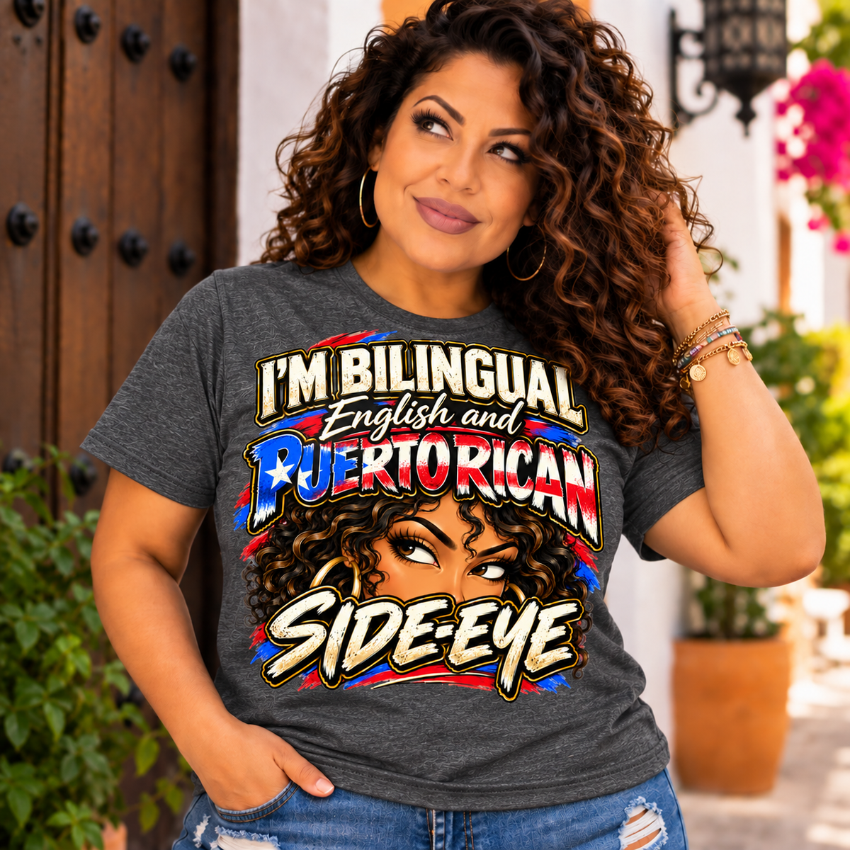 Puerto Rican Side-Sye Tee