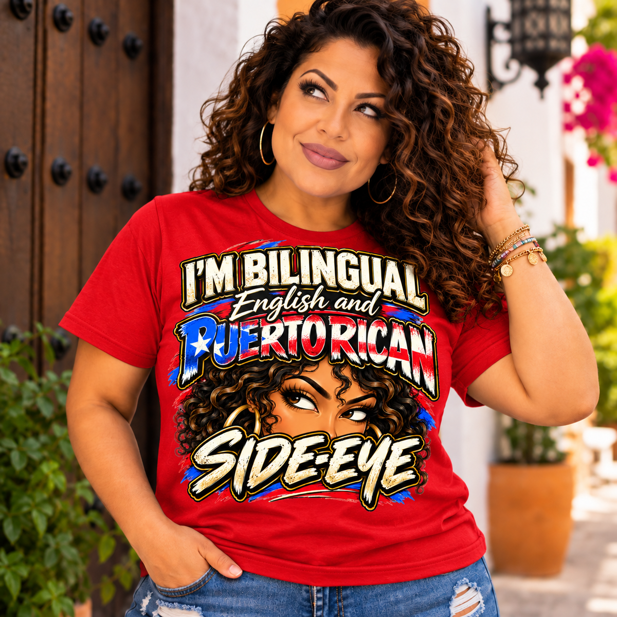 Puerto Rican Side-Sye Tee