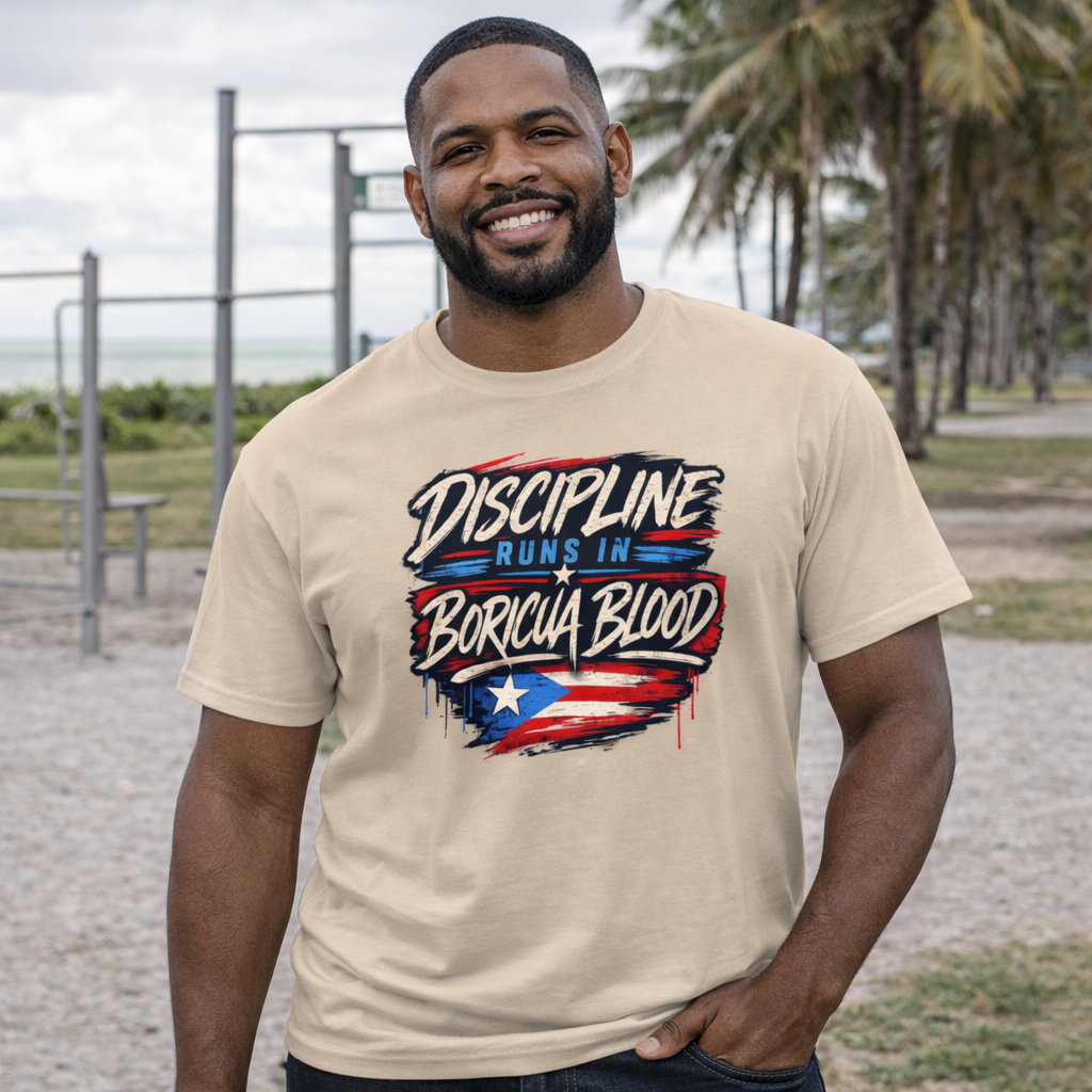 Discipline Runs in Boricua Blood Tee
