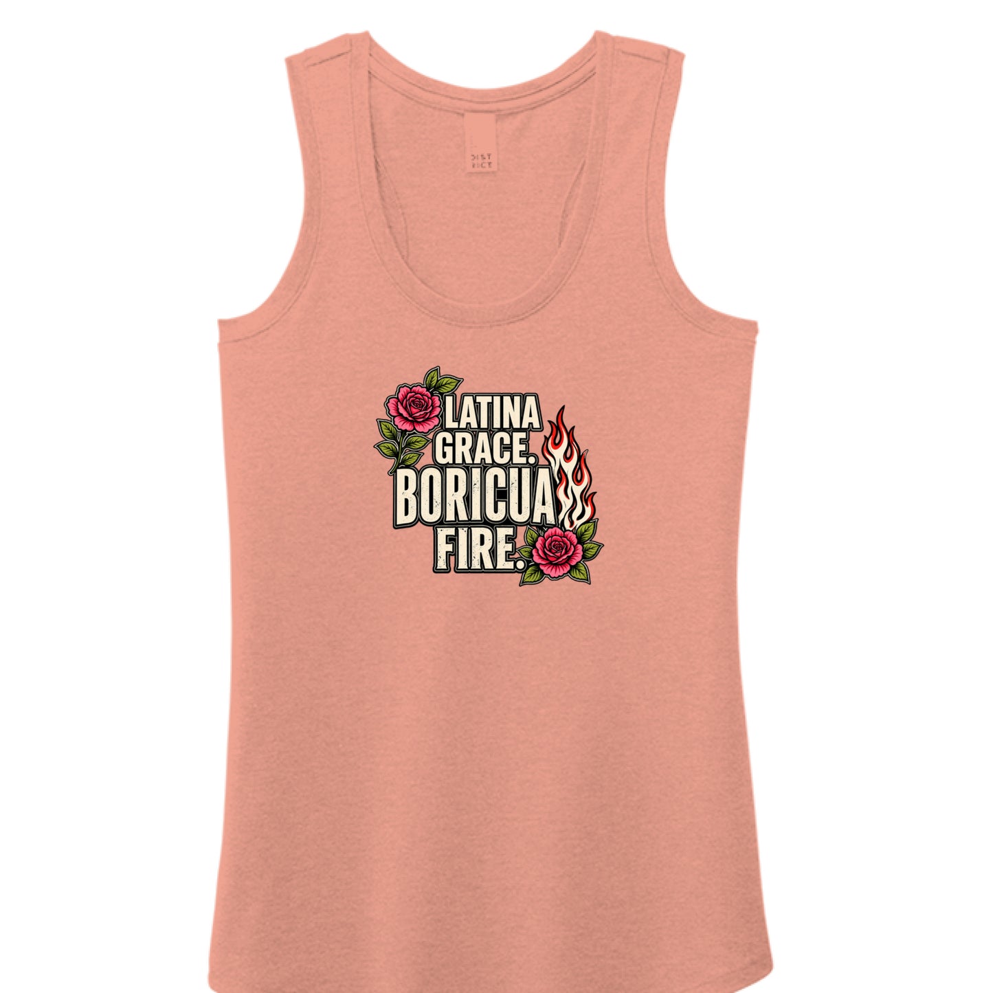 Heathered Dusty Peach - DM138L - FRONT