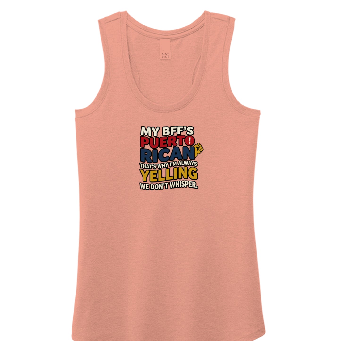 Heathered Dusty Peach - DM138L - FRONT