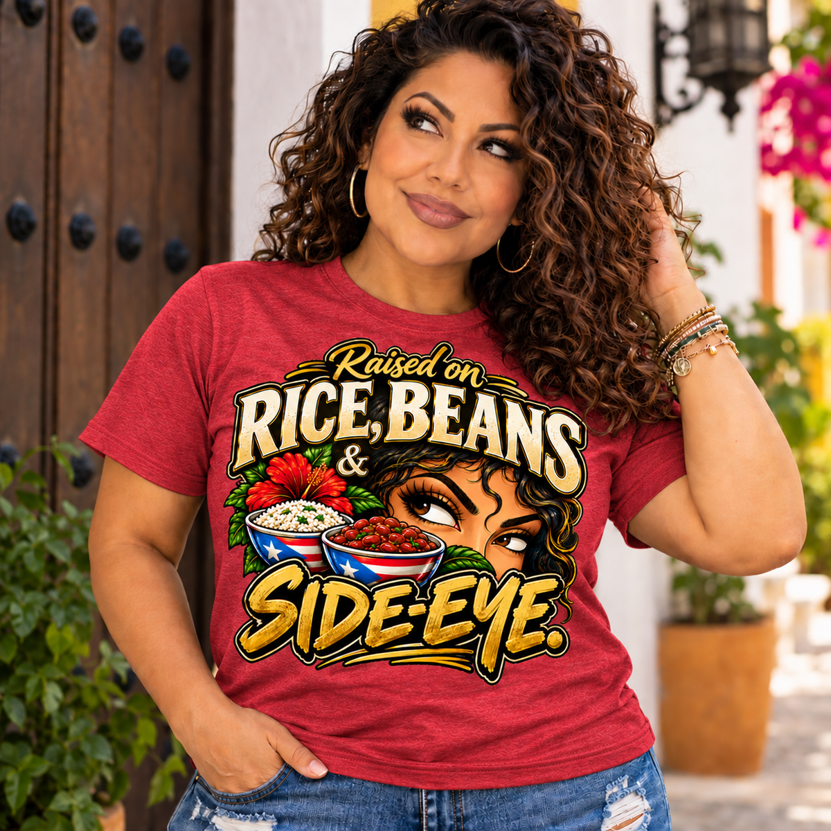 Raised on Side- Eye Tee