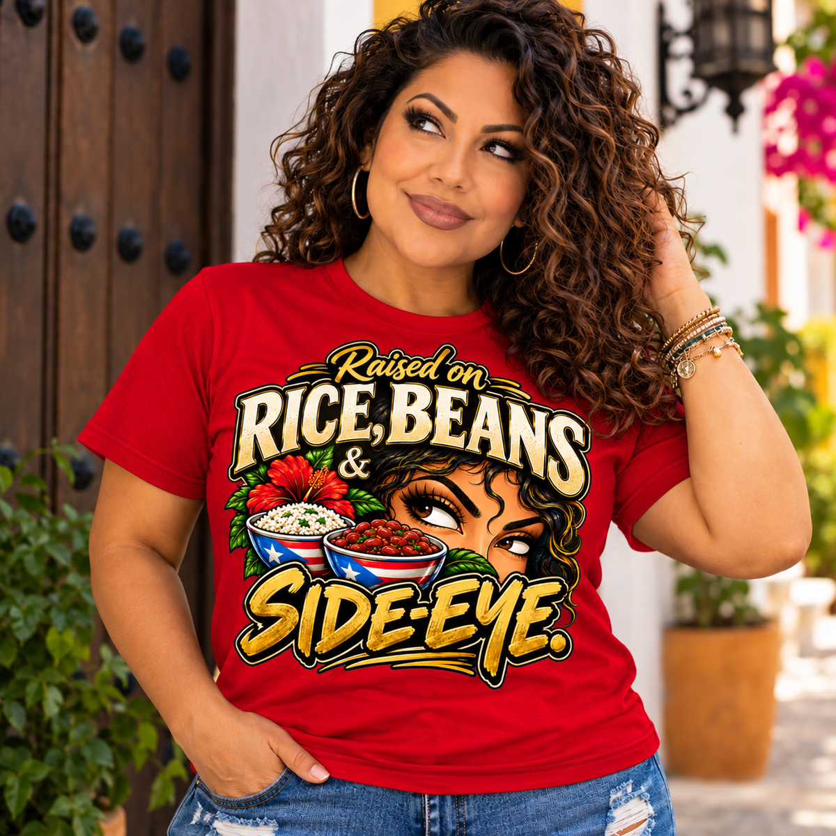 Raised on Side- Eye Tee