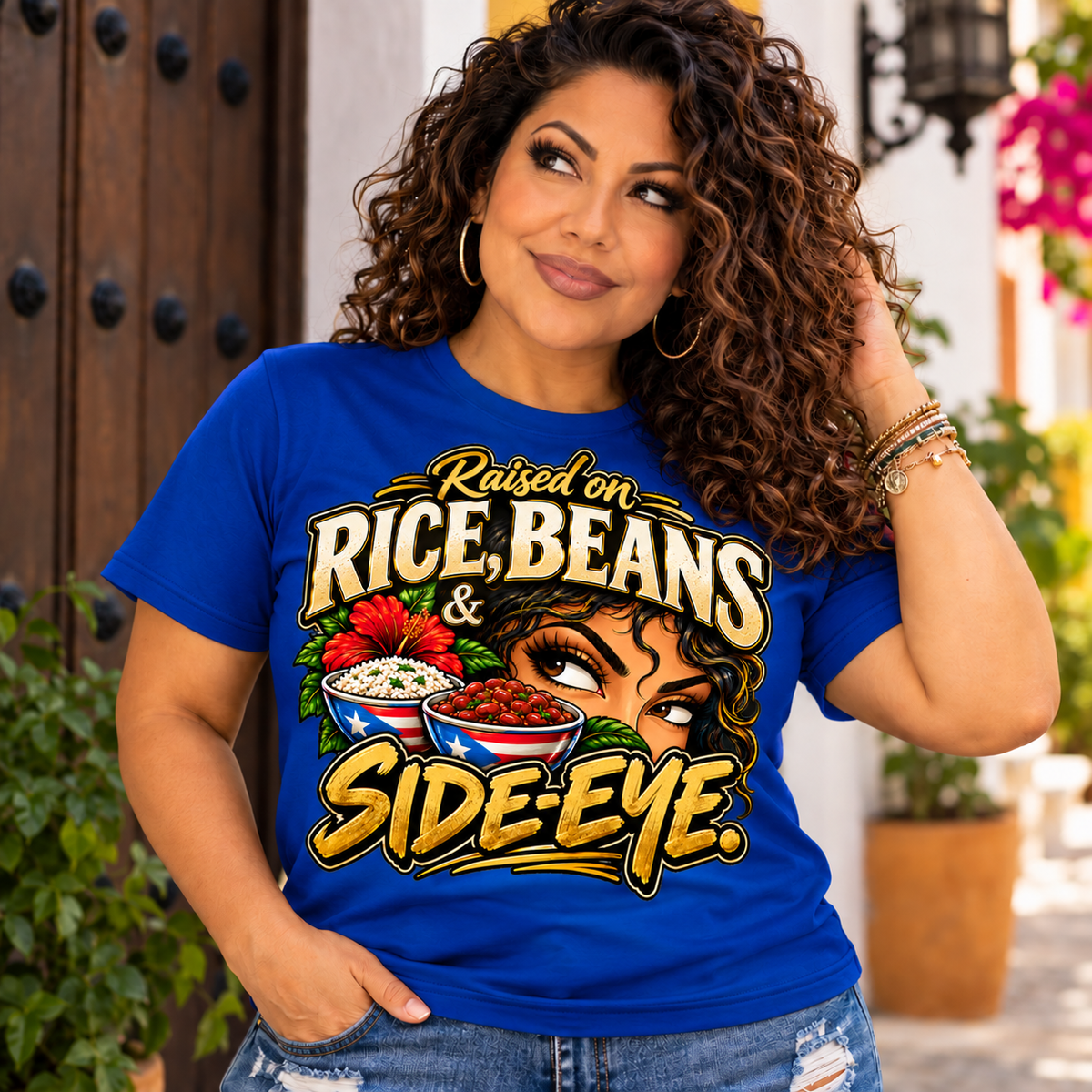 Raised on Side- Eye Tee